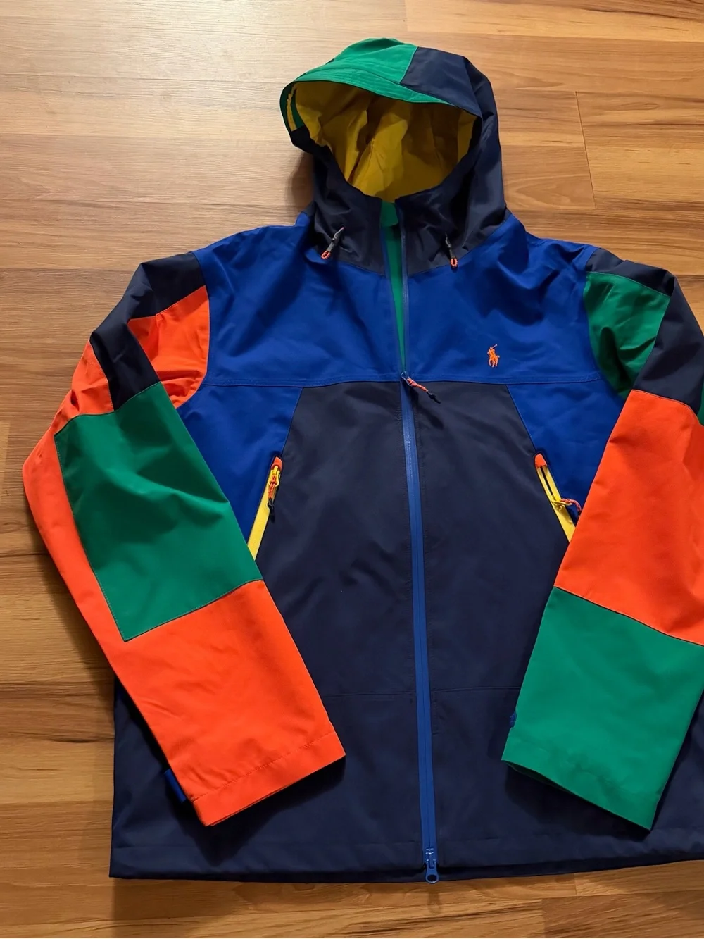 Ralph Lauren colorblock raincoat